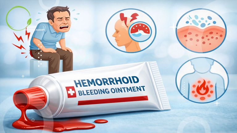 بیماری که از خونریزی ناشی از پماد بواسیر و آنتی هموروئید رنج می برد