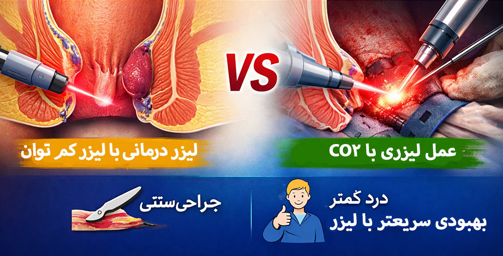 مقایسه درد لیزر بواسیر با روش های دیگر جراحی و درمان بواسیر